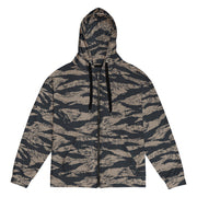 Tiger Stripe Desert Shadow CAMO Unisex Zip Hoodie - 2XS
