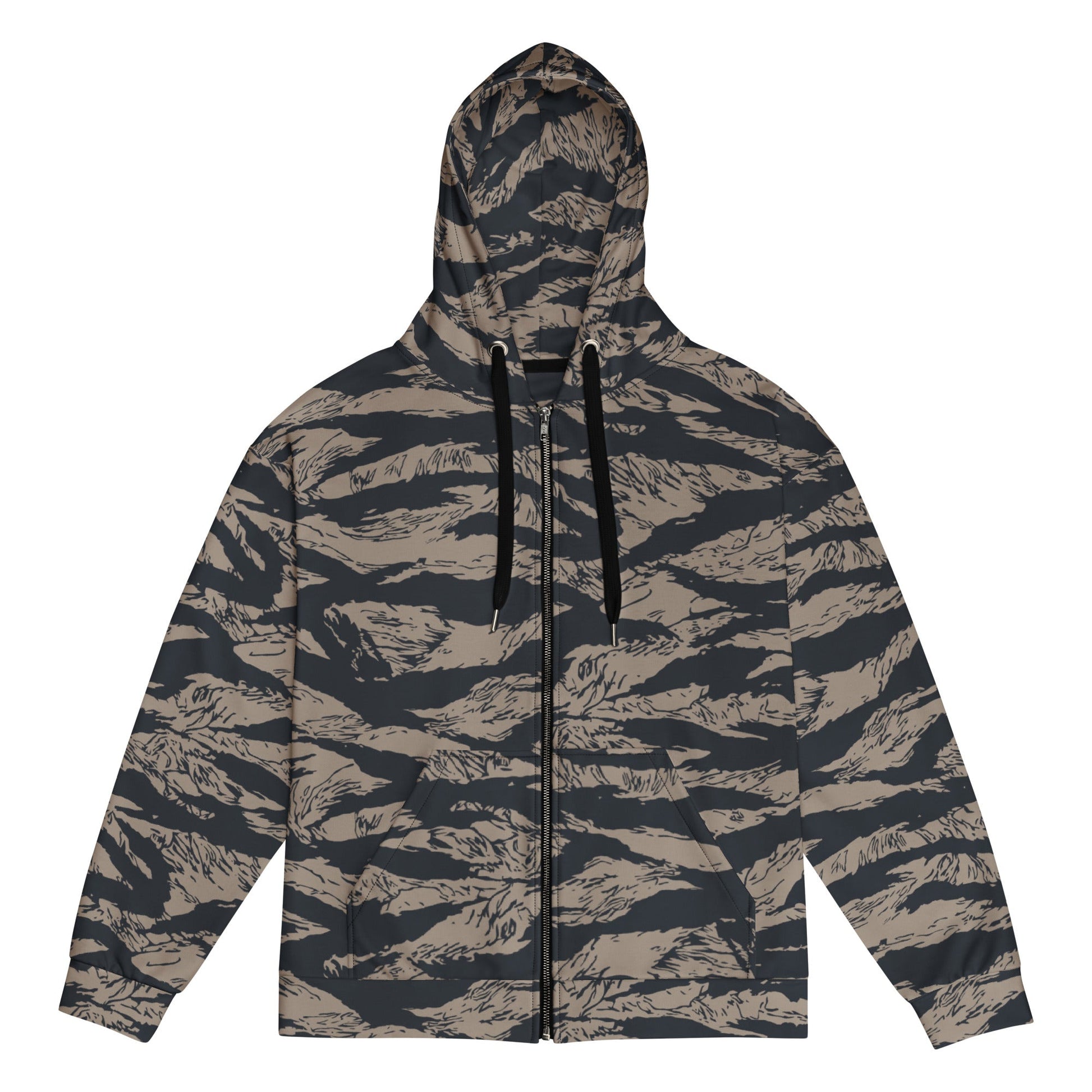 Afghanistan Taliban Special Forces Badri Tiger Stripe CAMO Unisex zip hoodie - 2XS - Zip Hoodies