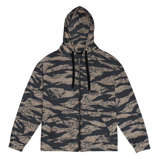 Afghanistan Taliban Special Forces Badri Tiger Stripe CAMO Unisex zip hoodie - 2XS - Zip Hoodies