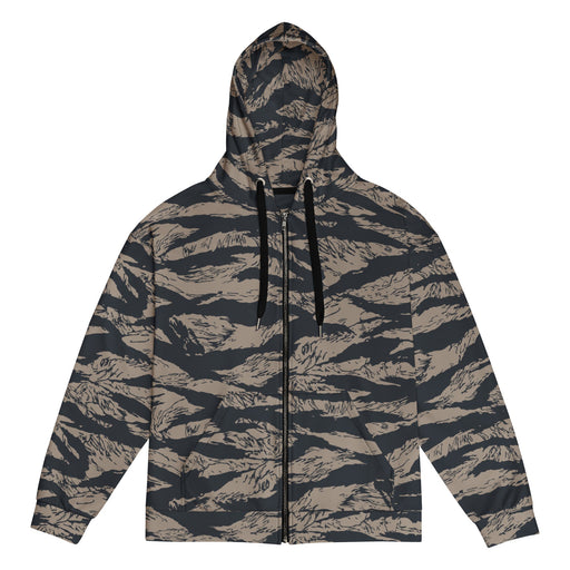 Tiger Stripe Desert Shadow CAMO Unisex Zip Hoodie - 2XS