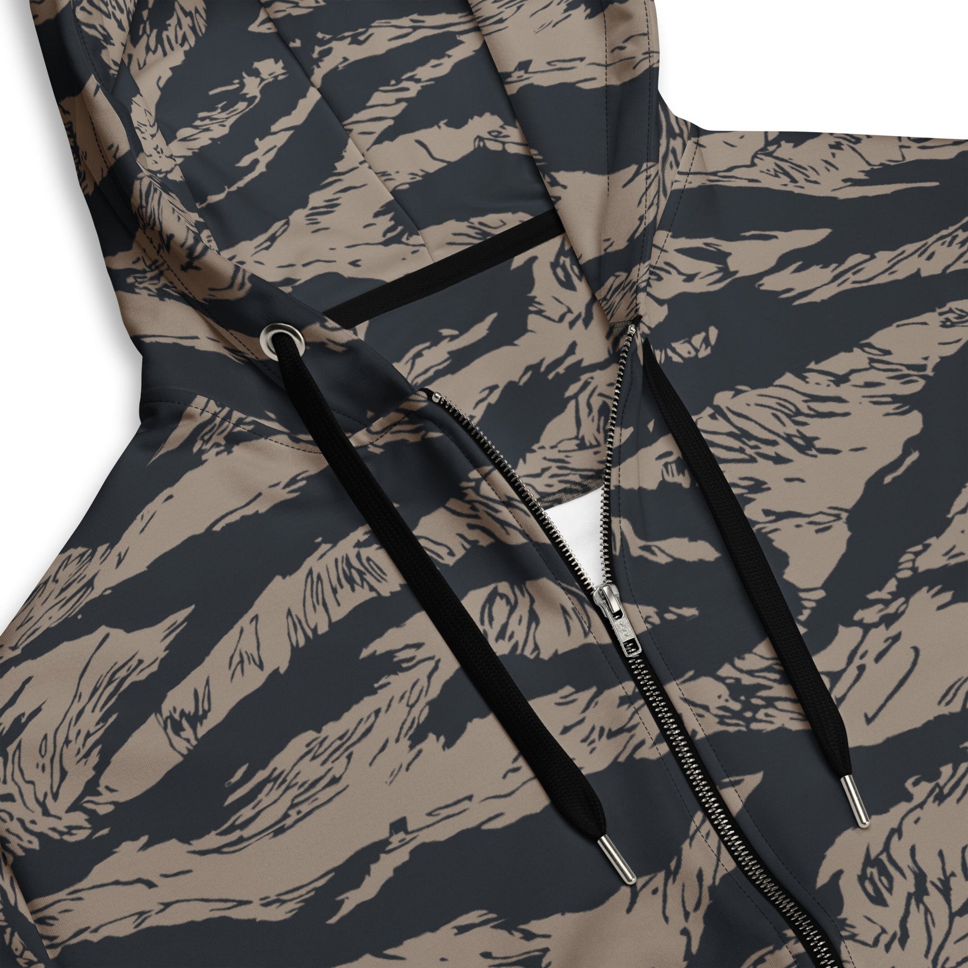 Afghanistan Taliban Special Forces Badri Tiger Stripe CAMO Unisex zip hoodie - Zip Hoodies