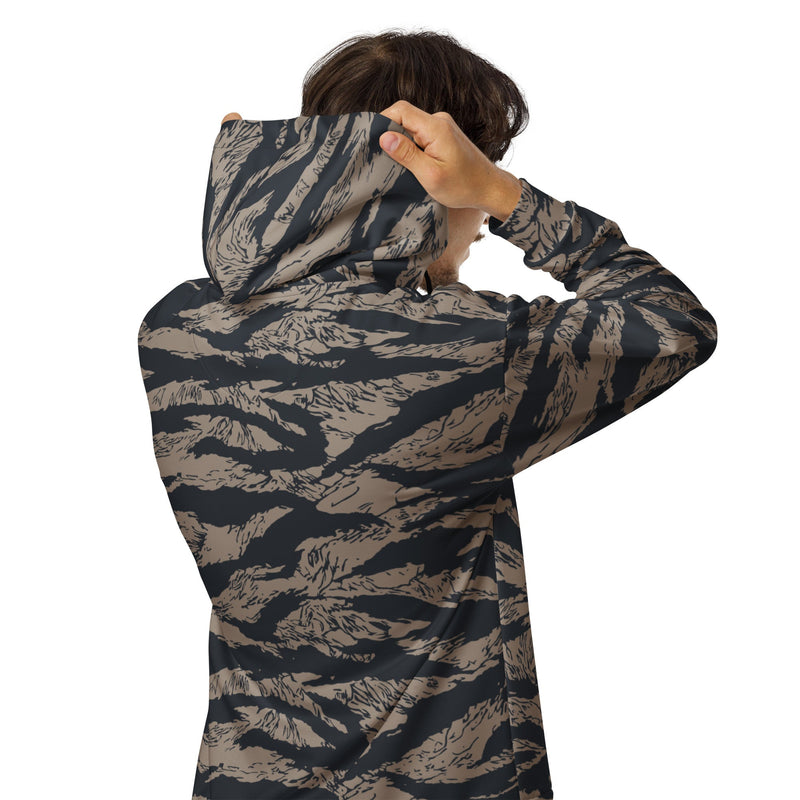 Tiger Stripe Desert Shadow CAMO Unisex Zip Hoodie