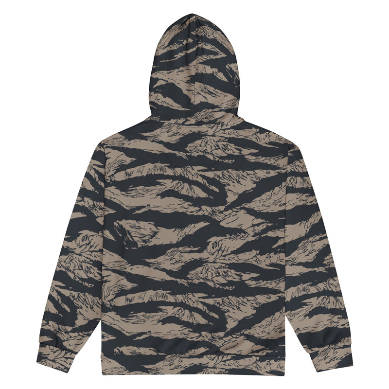 Tiger Stripe Desert Shadow CAMO Unisex Zip Hoodie