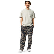 Tiger Stripe Desert Shadow CAMO Unisex Wide-Leg Joggers