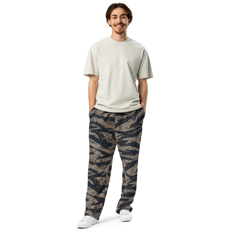 Tiger Stripe Desert Shadow CAMO Unisex Wide-Leg Joggers