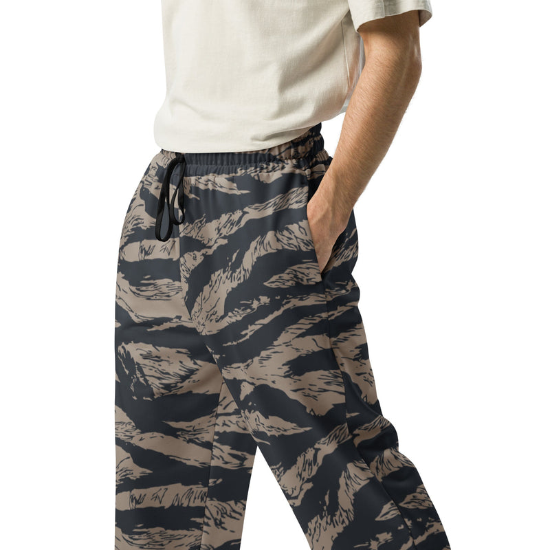 Tiger Stripe Desert Shadow CAMO Unisex Wide-Leg Joggers