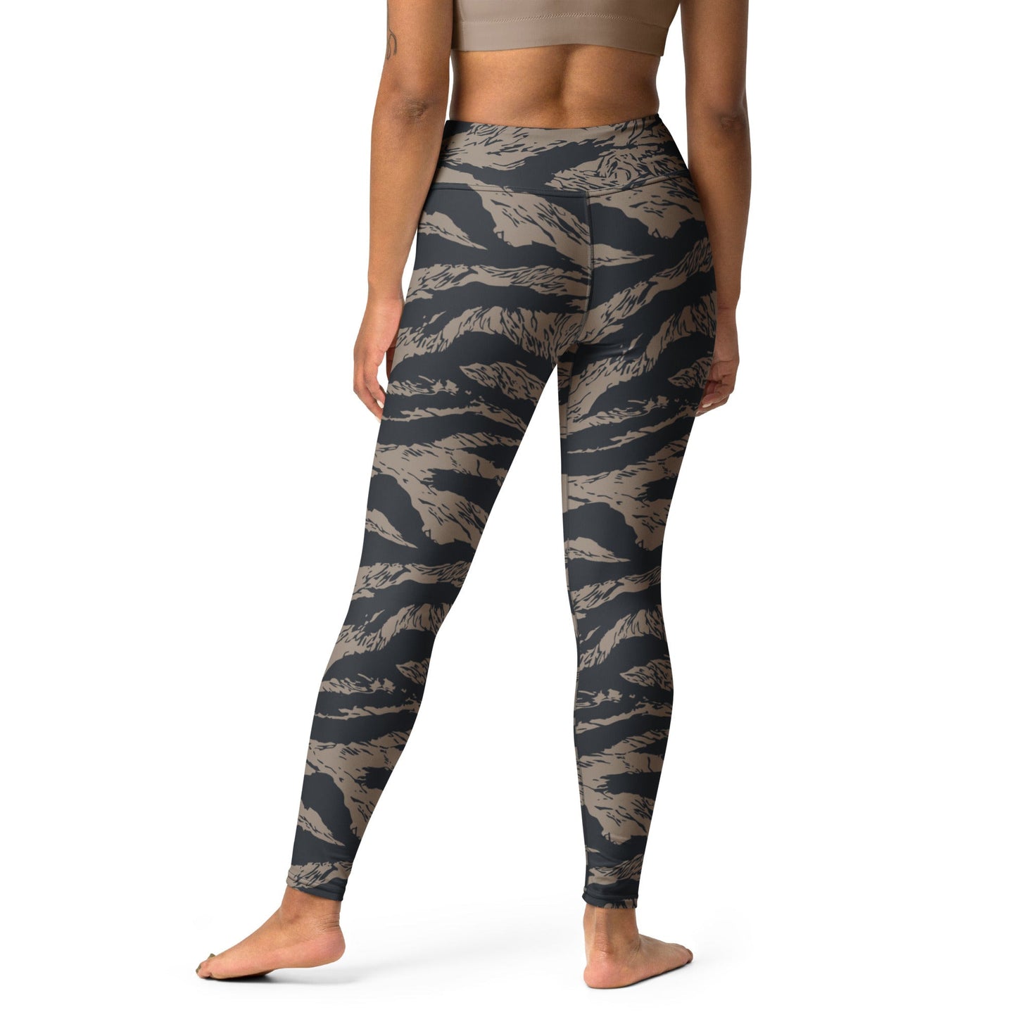 Afghanistan Taliban Special Forces Badri Tiger Stripe CAMO Yoga Leggings - Womens
