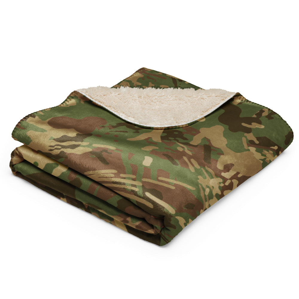 African Anti - poaching Wet Season CAMO Sherpa blanket