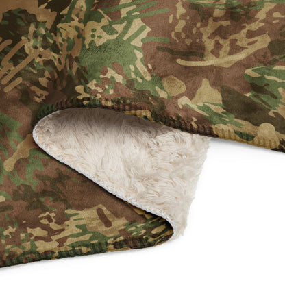 African Anti - poaching Wet Season CAMO Sherpa blanket