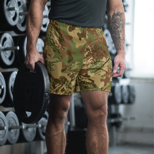 African Anti-poaching Wet Season CAMO Unisex Athletic Long Shorts - 2XS