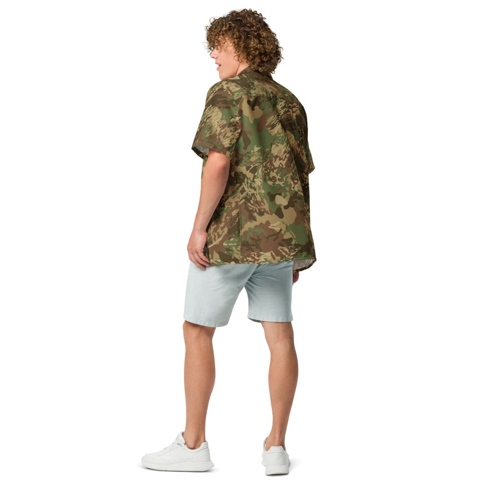 African Anti - poaching Wet Season CAMO Unisex button shirt