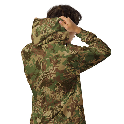 African Anti - poaching Wet Season CAMO Unisex zip hoodie