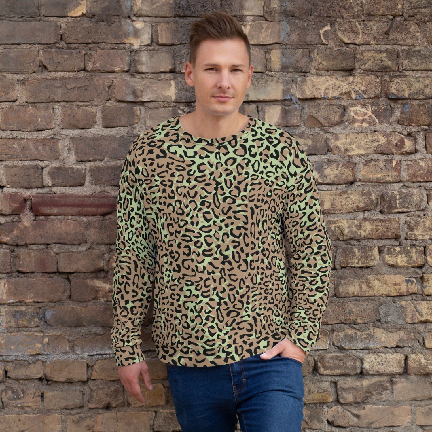 African Leopard Spot CAMO Unisex Sweatshirt - 2XS - Sweatshirts