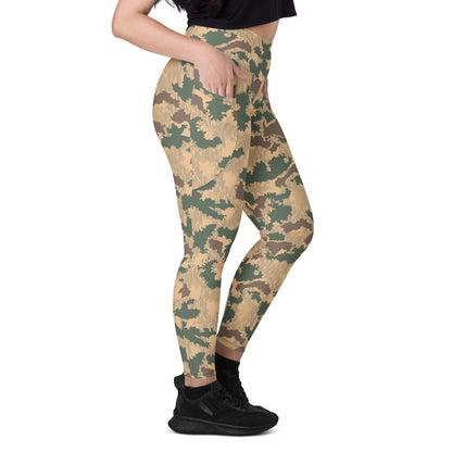 African Pinwheel CAMO Leggings with pockets - Womens With Pockets