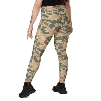 African Pinwheel CAMO Leggings with pockets - Womens With Pockets