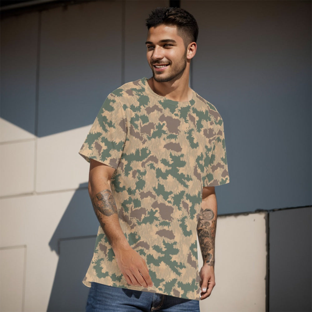 African Pinwheel CAMO Men’s 100% Cotton T-Shirt - Mens