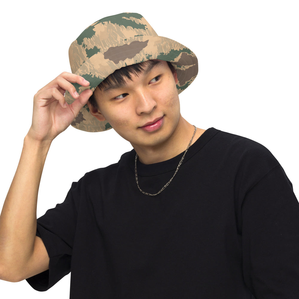 African Pinwheel CAMO Reversible bucket hat - Bucket Hat