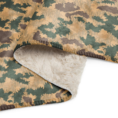 African Pinwheel CAMO Sherpa blanket - Blanket