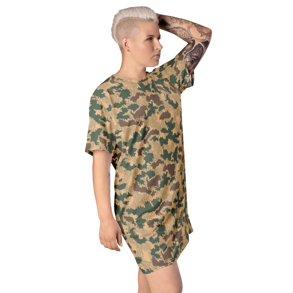 African Pinwheel CAMO T-shirt dress - Womens T-Shirt Dress