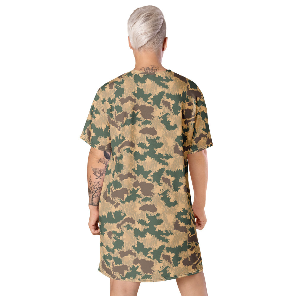 African Pinwheel CAMO T-shirt dress - Womens T-Shirt Dress