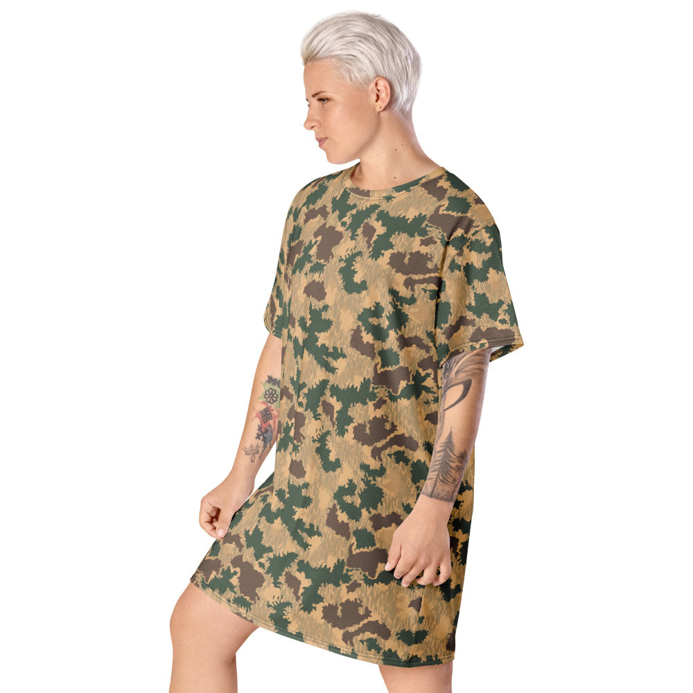 African Pinwheel CAMO T-shirt dress - Womens T-Shirt Dress