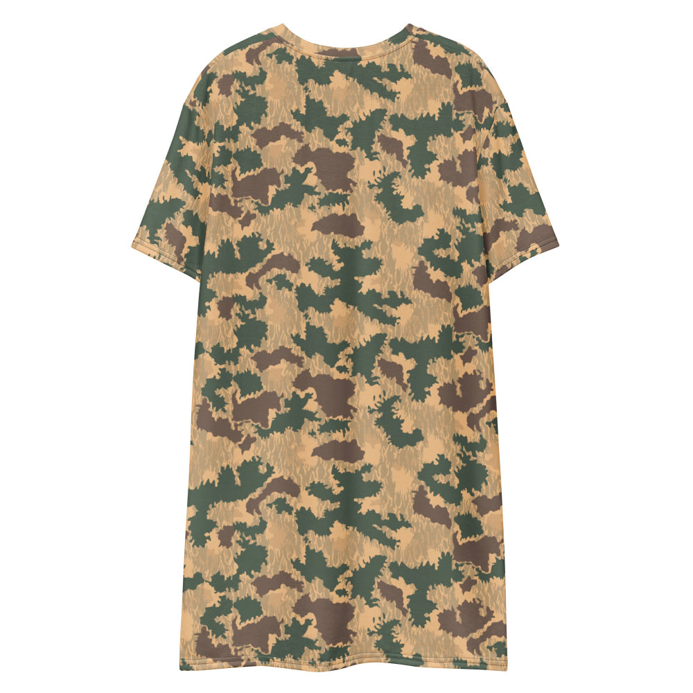 African Pinwheel CAMO T-shirt dress - Womens T-Shirt Dress