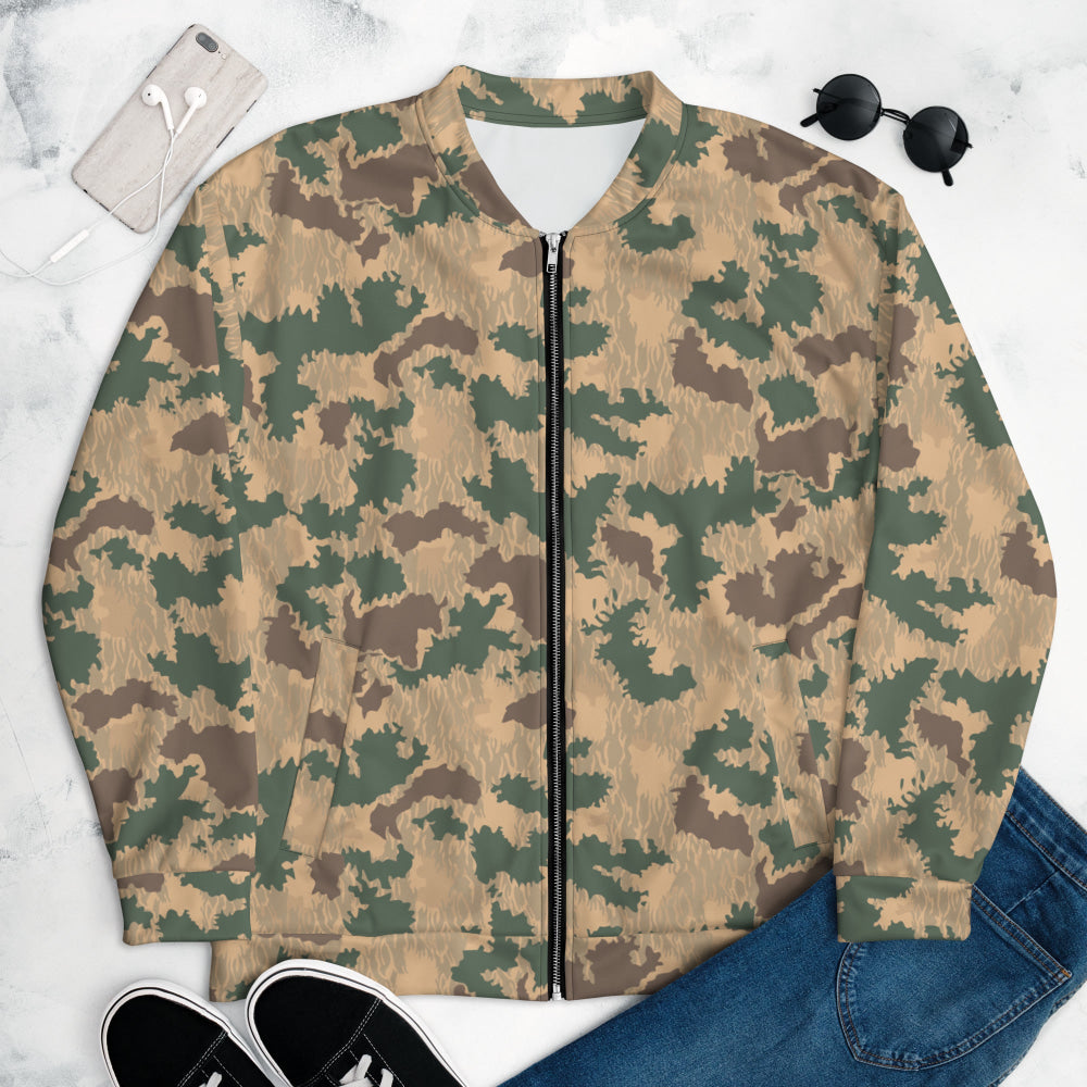 African Pinwheel CAMO Unisex Bomber Jacket - XS