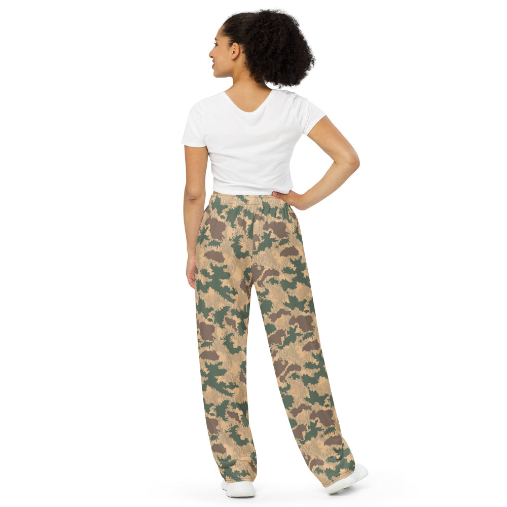 African Pinwheel CAMO unisex wide-leg pants - Unisex Wide-Leg Pants