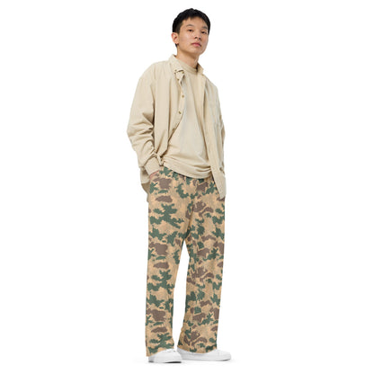 African Pinwheel CAMO unisex wide-leg pants - Unisex Wide-Leg Pants