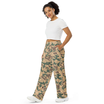 African Pinwheel CAMO unisex wide-leg pants - Unisex Wide-Leg Pants