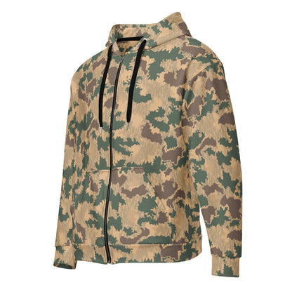 African Pinwheel CAMO Unisex zip hoodie - 2XS - Zip Hoodie