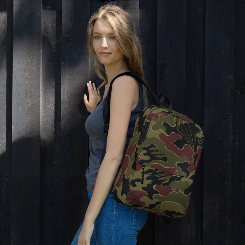 Airborne Maroon Drop CAMO Backpack - Bag