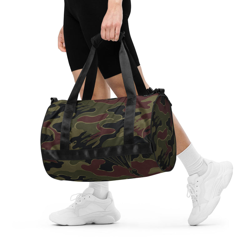 Airborne Maroon Drop CAMO Gym Bag
