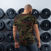 Airborne Maroon Drop CAMO Mens Athletic T-Shirt - Shirt