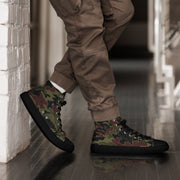 Airborne Maroon Drop CAMO Mens High-Top Canvas Shoes - 5