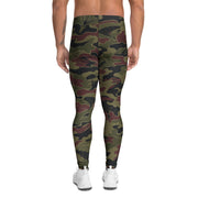 Airborne Maroon Drop CAMO Mens Leggings - Men