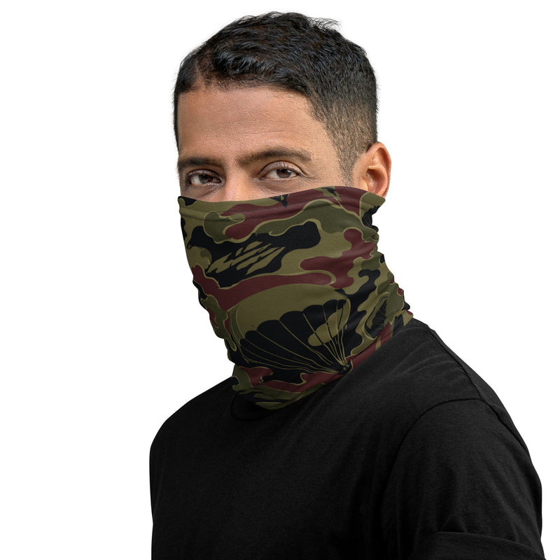 Airborne Maroon Drop CAMO Neck Gaiter - Head