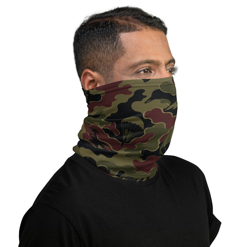 Airborne Maroon Drop CAMO Neck Gaiter - Head
