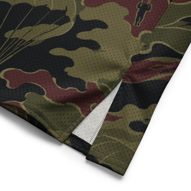 Airborne Maroon Drop CAMO Unisex American Football Jersey