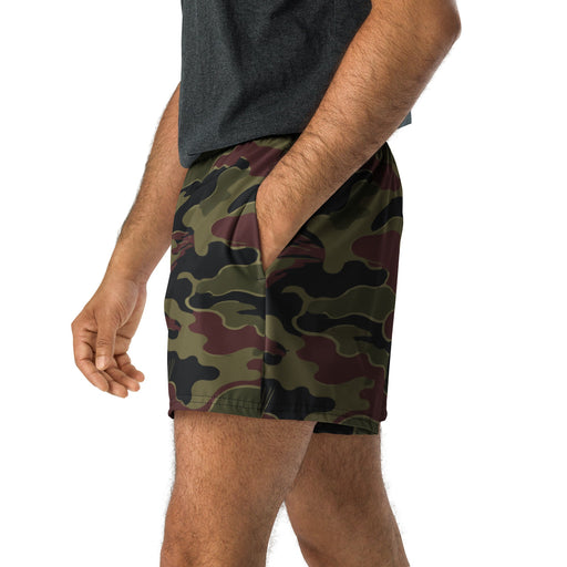 Airborne Maroon Drop CAMO Unisex Athletic Shorts - XS