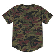 Airborne Maroon Drop CAMO Unisex Baseball Jersey