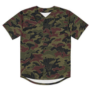 Airborne Maroon Drop CAMO Unisex Baseball Jersey