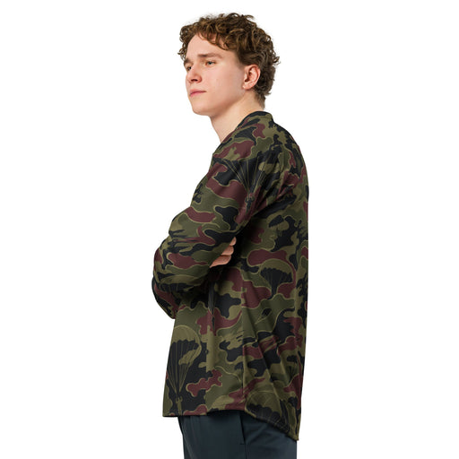 Airborne Maroon Drop CAMO Unisex Hockey Fan Jersey - 2XS