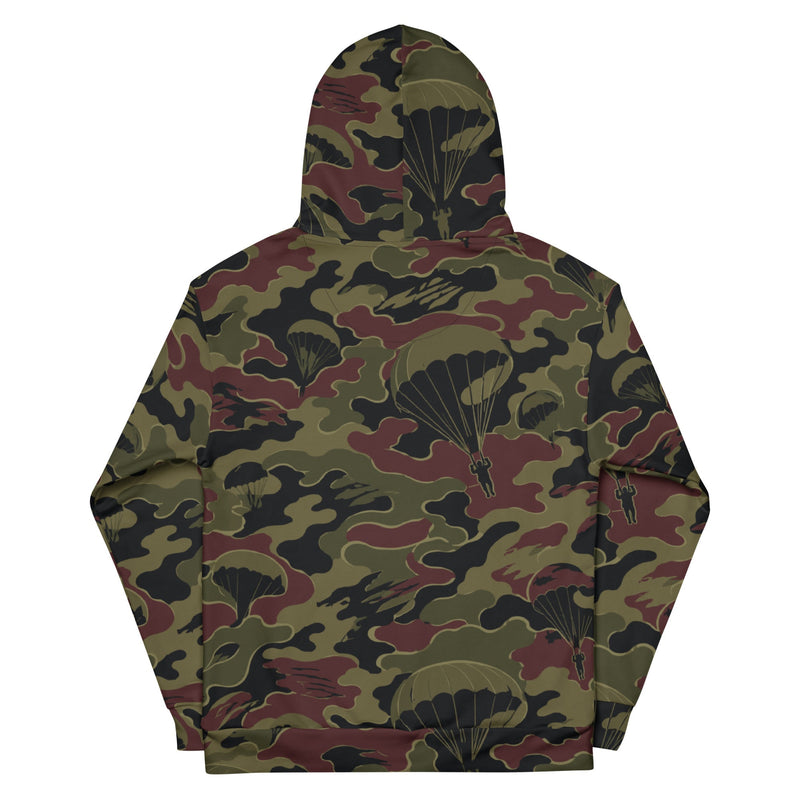 Airborne Maroon Drop CAMO Unisex Hoodie