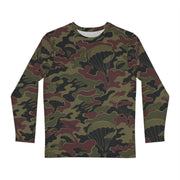 Airborne Maroon Drop CAMO Unisex Long-Sleeve Shirt - XS