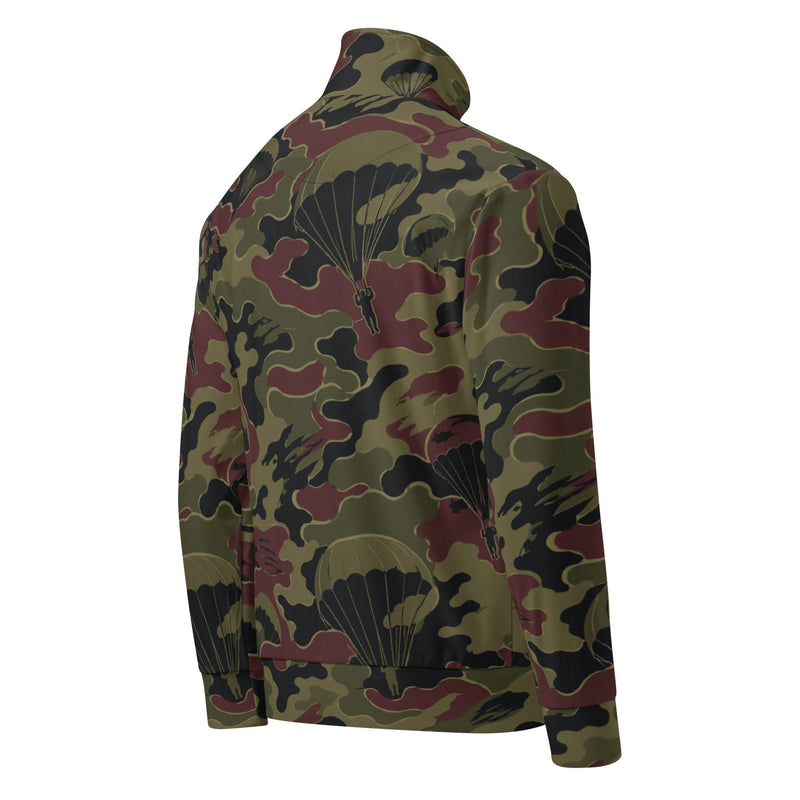 Airborne Maroon Drop CAMO Unisex Track Jacket