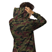 Airborne Maroon Drop CAMO Unisex Zip Hoodie