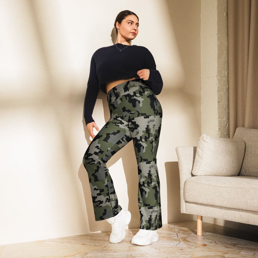 Alaska Alpine CAMO Flare leggings - Womens Flare Leggings