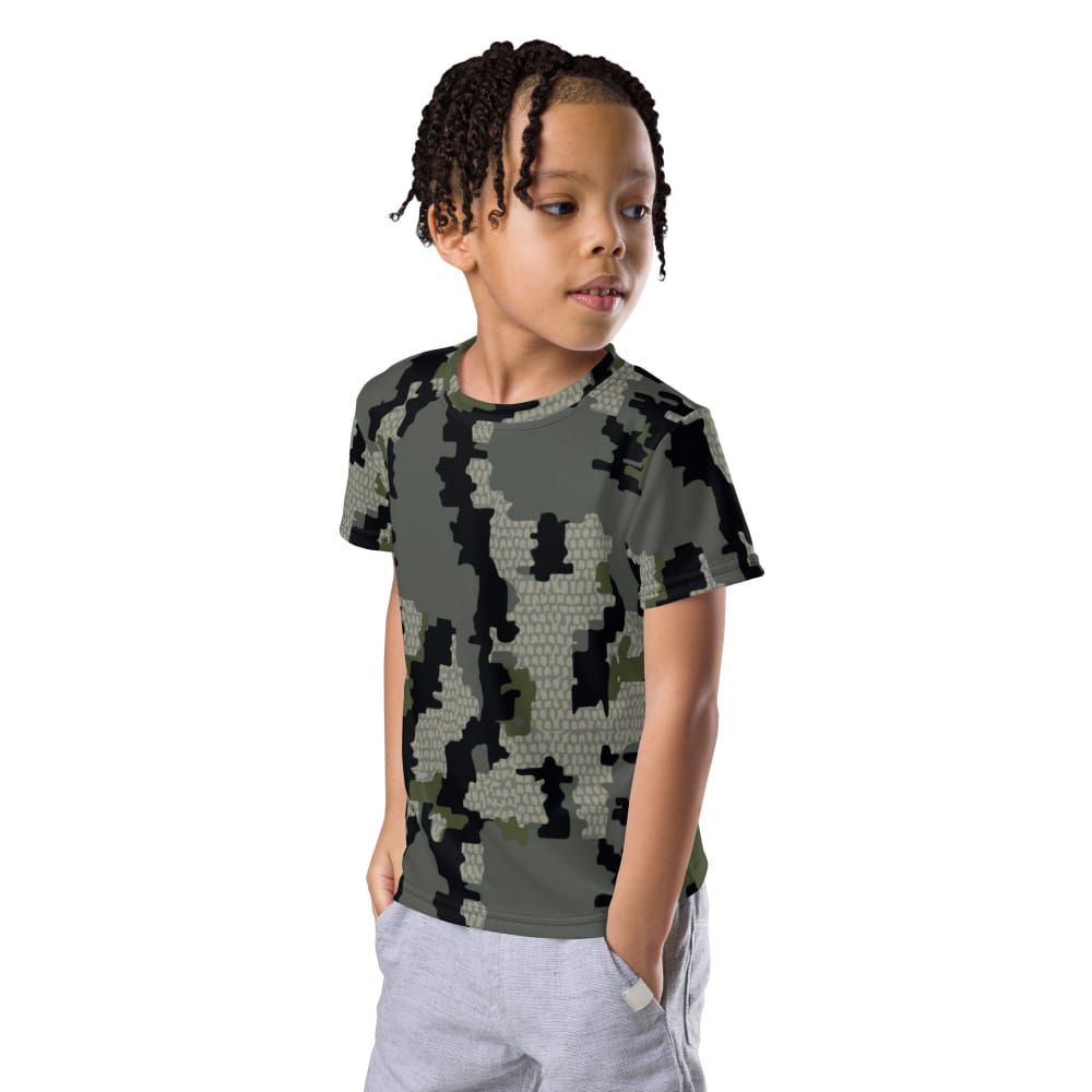 Alaska Alpine CAMO Kids crew neck t-shirt