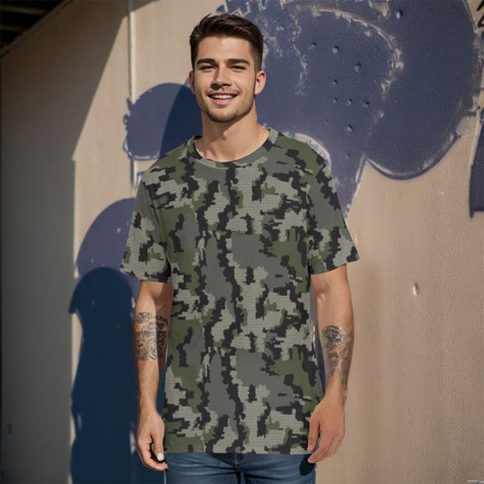 Alaska Alpine CAMO Men’s 100% Cotton T-Shirt - XS / White - Mens 100% Cotton T-Shirt